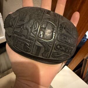 Elegant Black Stone Desk Accessory